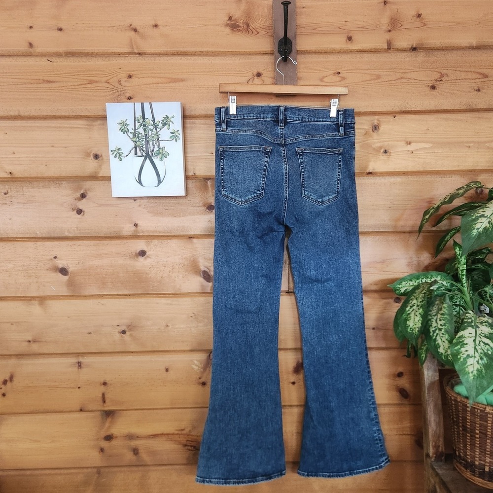 Frame The Icon in Canals Flare Jeans Designer Denim Retro Stretch Boho Size 30 - Picture 4 of 9